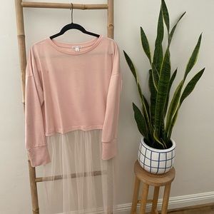 Nordstrom Rack | Pink Tutu Cropped Shirt